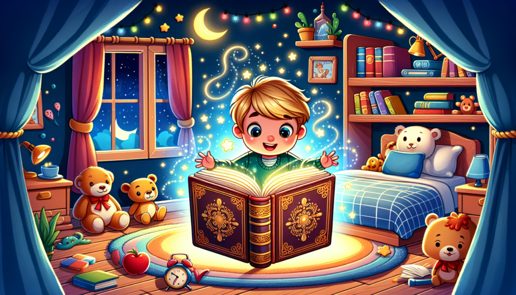 The Boy Who Discovers a Magic English Book